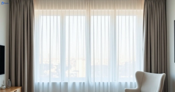 Freshly steam cleaned curtains in denistone-nsw QLD